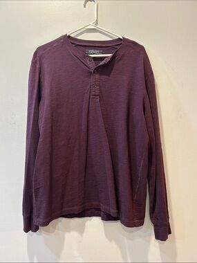 Liverpool Long Sleeve Henley - Deep Plum
